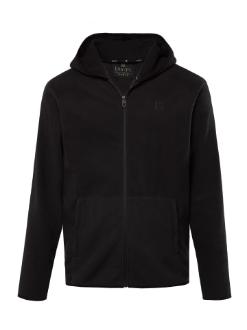 JP1880 Fleecejacke in schwarz
