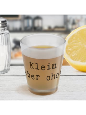 Mr. & Mrs. Panda Schnapsglas Spruch Schnapsglas Freude mit Spruch in Transparent