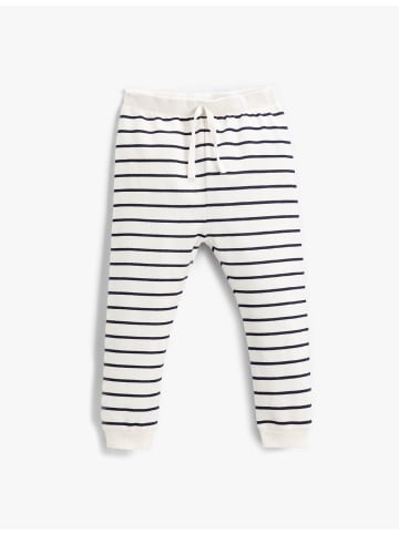 KOTON Sweathose in Marineblau Gestreift