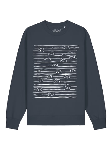 wat? Apparel Sweatshirt Doodle Dogs in India Ink Grey