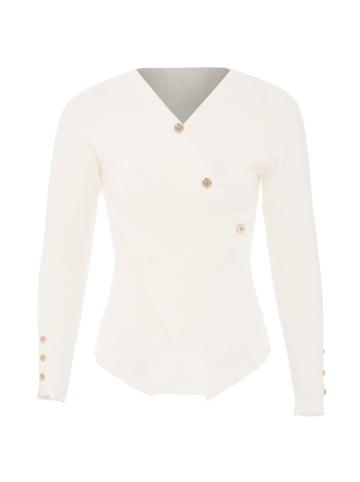 VIRITA Women Strickpullover in Wollweiss