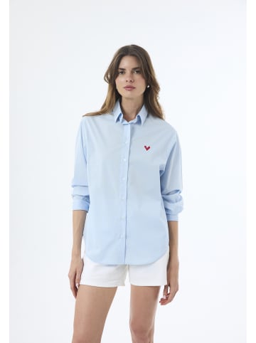 Felix Hardy Hemd Langarm Poplin in Blau