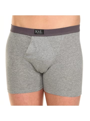Kisses and Love 2er-Set: Boxershorts in Gray