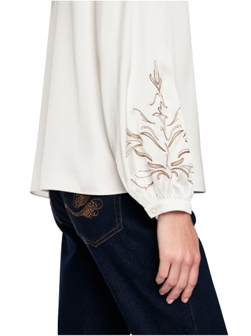 MARC CAIN Bluse aus Viskosemix in Weiß