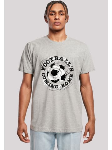 F4NT4STIC T-Shirt Football's Coming Home Paint Splatter in grau meliert