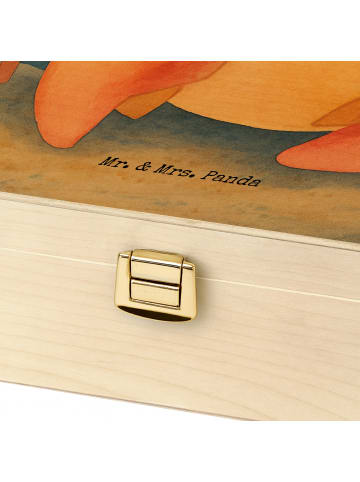 Mr. & Mrs. Panda Tee Box Holz Sternzeichen Krebs Design ohne Spruch in Weiß
