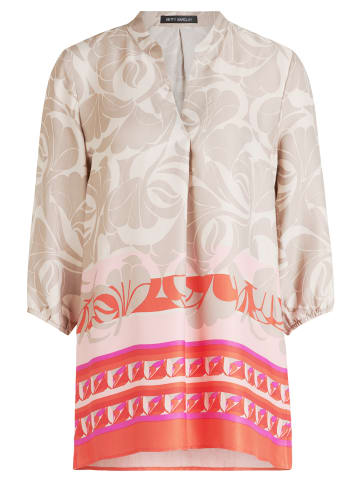 Betty Barclay Schlupfbluse mit 3/4 Arm in Taupe/Rot