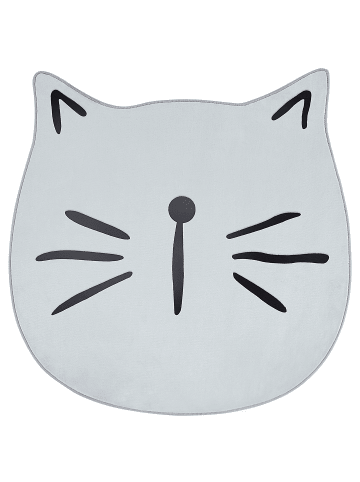 Beliani Kinderteppich KITTY in Grau - (W) 100 x (H) 1 x (L) 100 cm