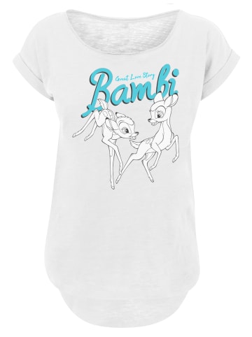 F4NT4STIC Long Cut T-Shirt Bambi Great Love Story in weiß