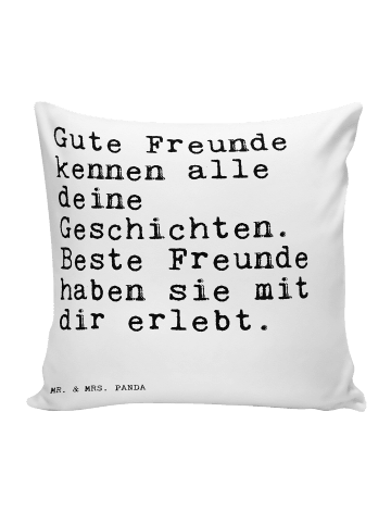 Mr. & Mrs. Panda kuschelkissen 40x40 Gute Freunde kennen alle...... in Weiß