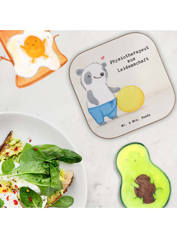 Mr. & Mrs. Panda Glasuntersetzer Physiotherapeut Leidenschaft De... in Weiß