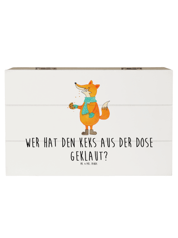 Mr. & Mrs. Panda Geschenkbox Fuchs Keksdose mit Spruch in Weiß