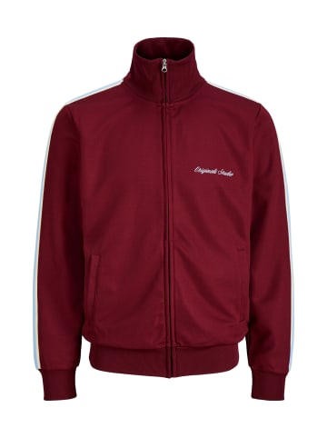 JACK & JONES Junior Sweatjacke 'Cotedazur' in rot