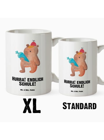 Mr. & Mrs. Panda XL Tasse Bär Schultüte mit Spruch in Weiß