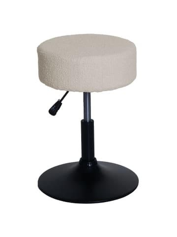 MCW Sitzhocker C22 Bouclé, Creme-weiß