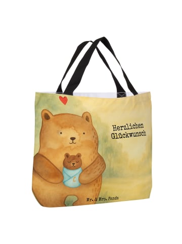 Mr. & Mrs. Panda Reisetasche Bär Baby Design mit Spruch in Weiß