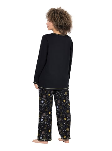 Ulla Popken Pyjama in schwarz