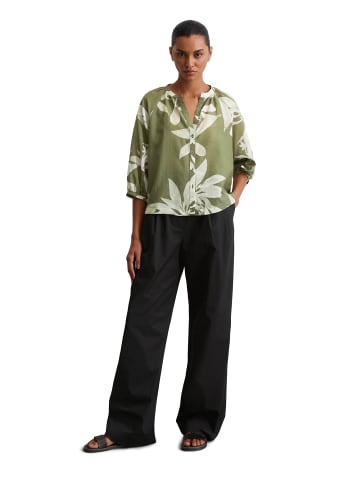 Marc O'Polo Print-Bluse regular in multi/forest moss