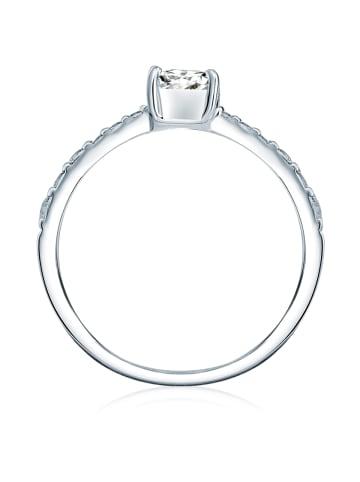 Trilani Ring aus Sterling Silber mit Zirkonia in silber