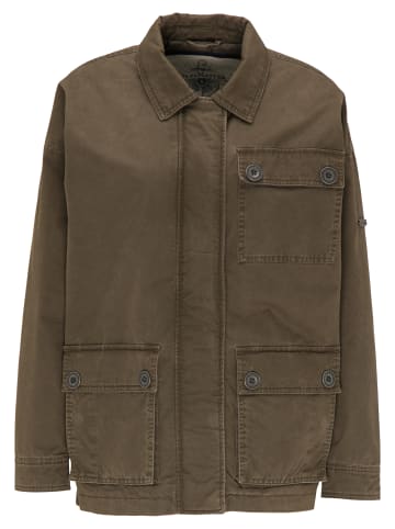 DreiMaster Vintage Damen Leichte Jacke in Militär Oliv