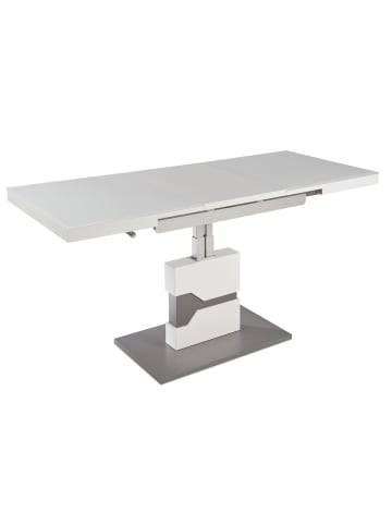 58 aufm Kessel FUNKTIONSTISCH ausziehbar Caitrin 110(150) x 65 x 57-76 Couchtisch Weiß/Lava