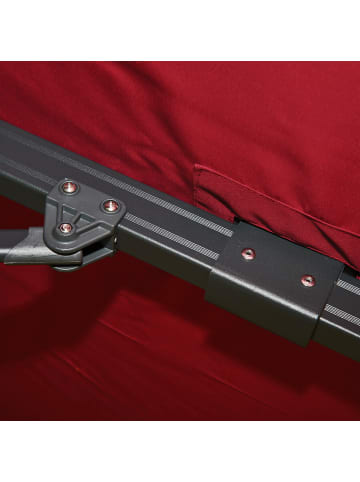 MCW Gastronomie-Ampelschirm A96, Flap, bordeaux ohne Ständer
