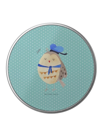 Mr. & Mrs. Panda Teedose Eule Matrose ohne Spruch in Türkis Pastell