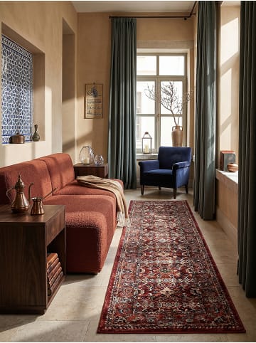 KADIMA DESIGN Teppich Kurzflor Strapazierfähig GLAZERT Berber Wohnzimmer in Rot