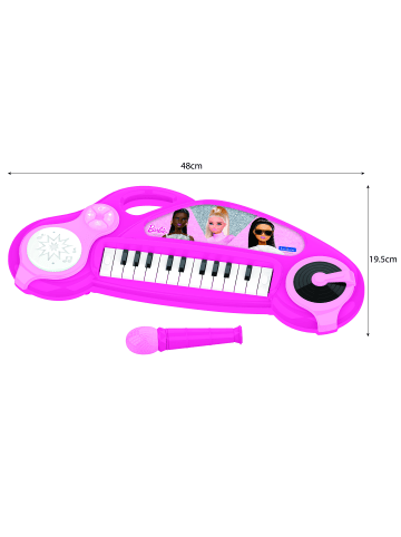 Lexibook Barbie Elektronisches Keyboard mit Licht & Mikrofon 24 Tasten