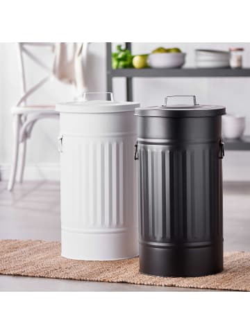 Butlers Mülltonne Oskar ZINC in Schwarz
