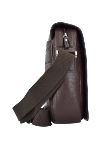 Esquire Sydney Messenger Leder 40 cm Laptopfach in braun