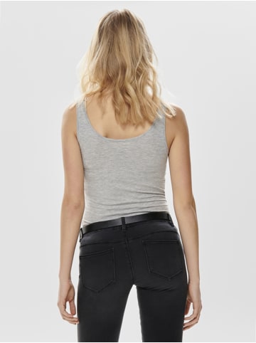 ONLY 3er-Set New Long Tank Top in Grau (Light Grey)