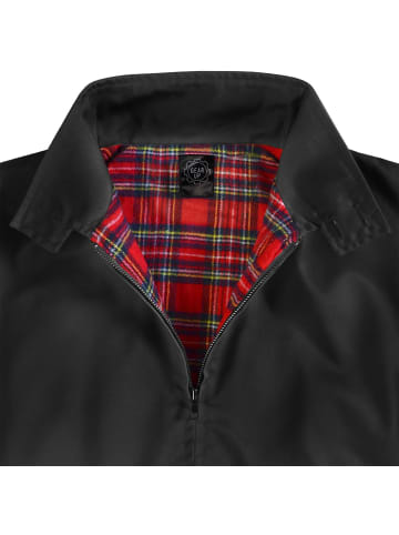 Gear Up Herren Harrington Jacke in Schwarz/Weiß