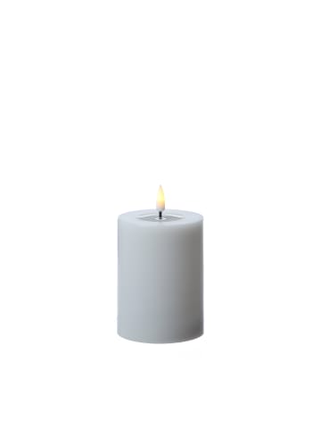 Deluxe Homeart LED Kerze Mia Echtwachs flackernd H: 10cm D: 7,5cm in weiß