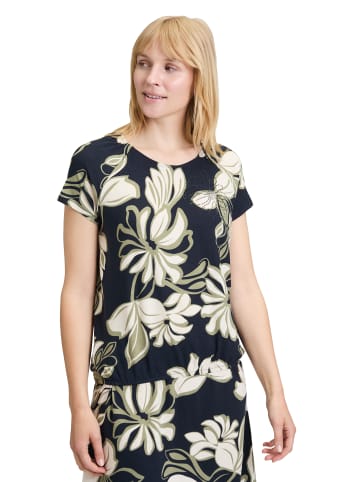 Betty Barclay Printshirt mit Gummizug in Dark Blue/Green