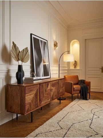KADIMA DESIGN Lowboard Massivholz 140x54x33 cm TV-Kommode mit vier Türen,