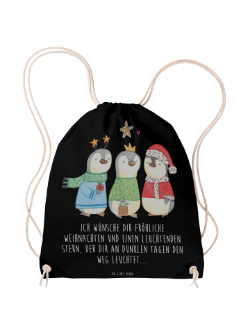 Mr. & Mrs. Panda gym tasche Winterzeit Heilige drei Könige mit S... in Schwarz