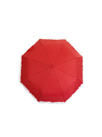 COFI 1453 Eleganter Teleskop-Taschenschirm mit Schutzhülle Stilvoll & Praktisch in Rot