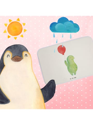 Mr. & Mrs. Panda Badteppich Schildkröte Luftballon ohne Spruch in Weiß