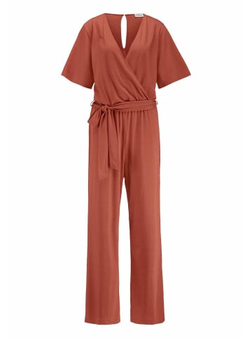 Hessnatur Jersey Overall in terrakotta