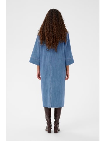 Soaked in Luxury Denimkleid SLNinnie Gerade Passform in Medium Blue Denim