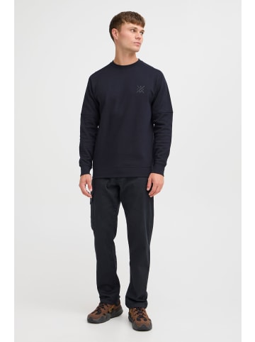 INDICODE Rundhalspullover IDAlbix 55718MM modisches Sweatshirt in dunkelblau