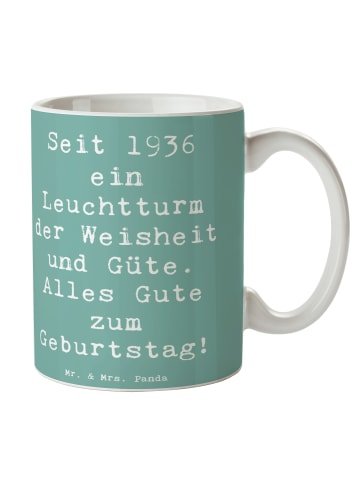 Mr. & Mrs. Panda Tasse Spruch 1936 Geburtstag mit Spruch in Meeresbrise