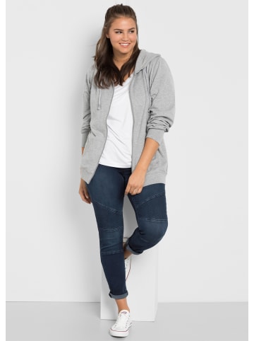 sheego Stretch-Jeans in dark blue denim