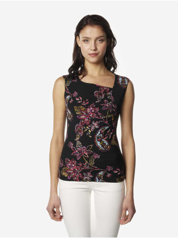 KOROSHI Damen-Tanktop bedruckt in Schwarz
