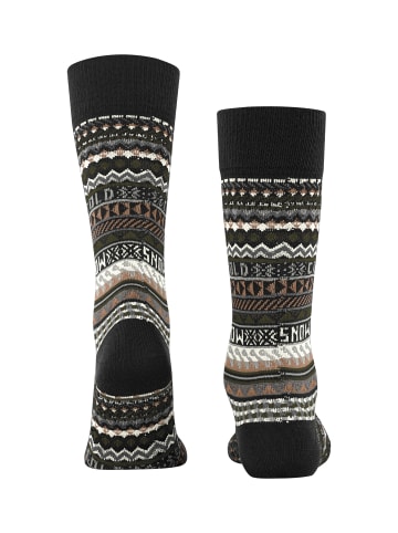 Burlington Socken Snow Isle in Black