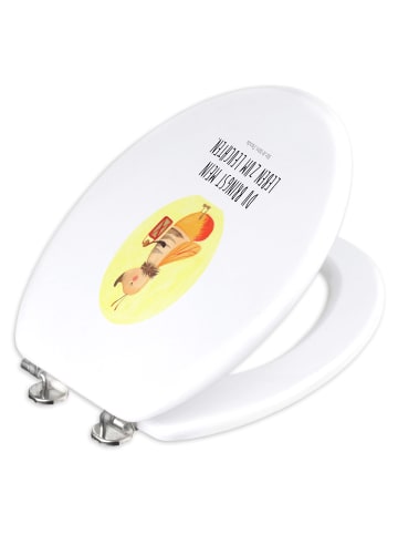 Mr. & Mrs. Panda Toilettendeckel Glühwürmchen mit Spruch in Weiß