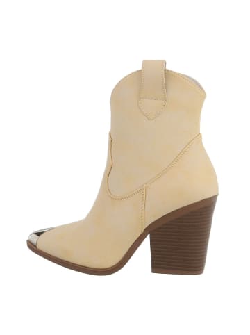 Ital-Design Stiefelette in Beige