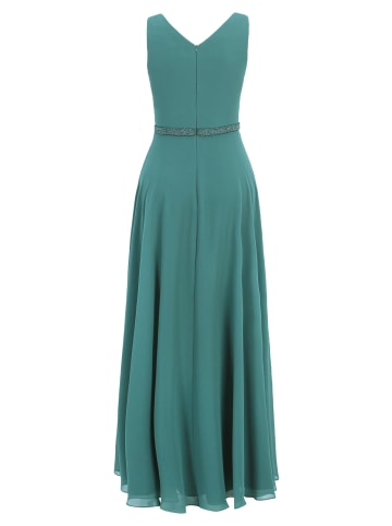 Vera Mont Abendkleid mit Plissee in Dark Emerald