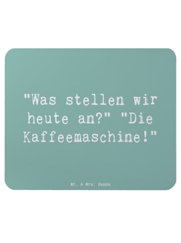 Mr. & Mrs. Panda Mouse Pad Spruch Freude am Morgen mit Spruch in Meeresbrise